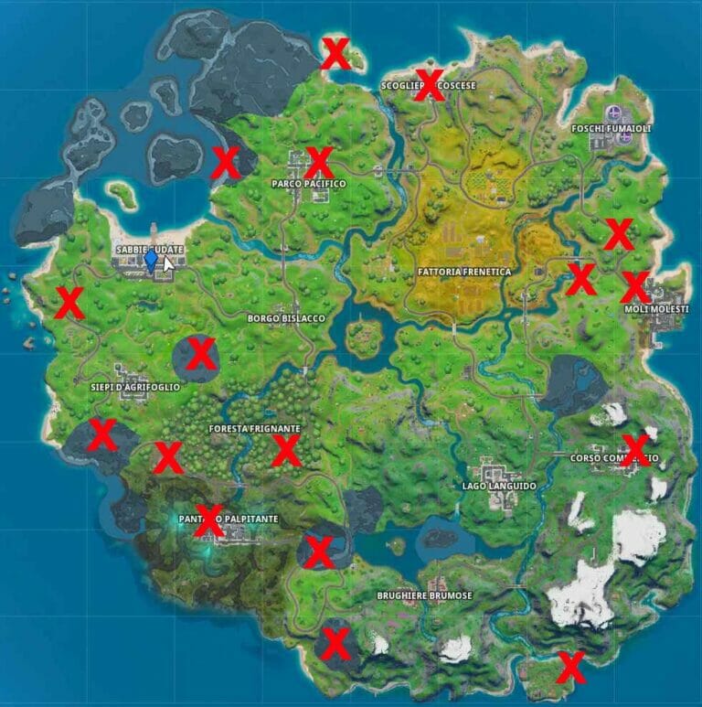 Fortnite: Dove si “muore” più spesso ?