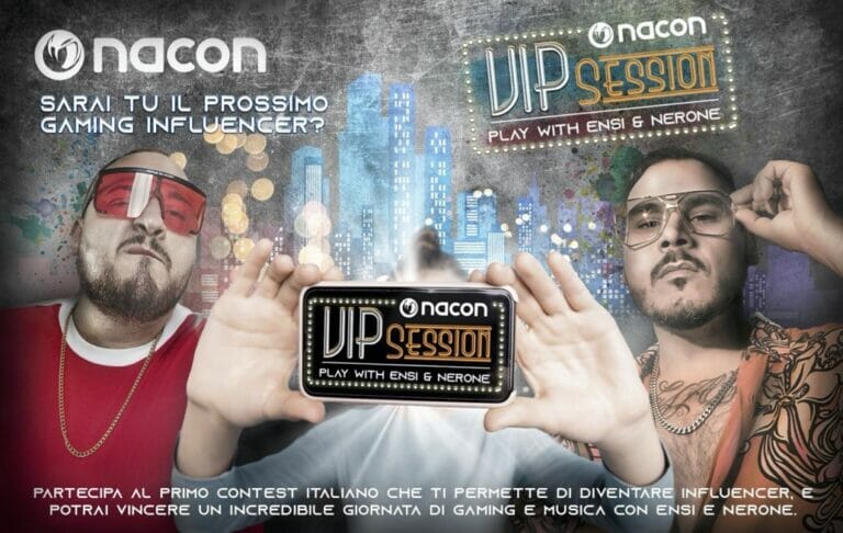 Nacon Vip Session: Un contest per realizzare il sogno di incontrare e sfidare i rapper Nerone ed Ensi e diventare il prossimo influencer Nacon Vip Session: Un contest per realizzare il sogno di incontrare e sfidare i rapper Nerone ed Ensi e diventare il prossimo influencer