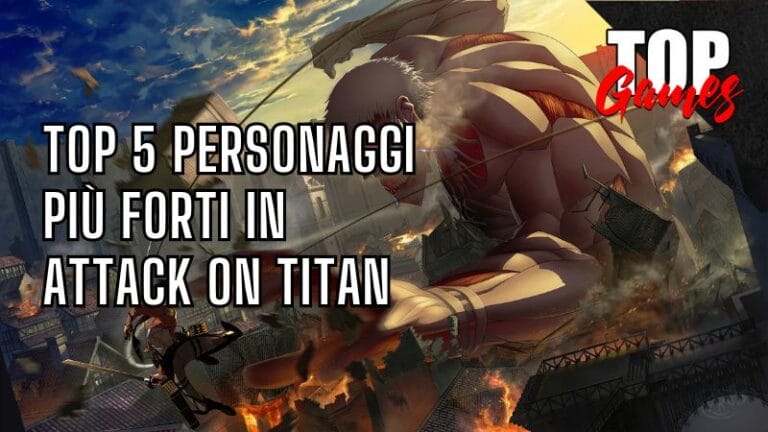 5 personaggi più forti di attack on titan copertina top games
